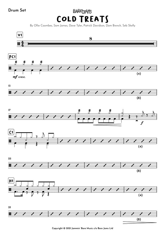 Cold Treats Drum Chart Sheet Music