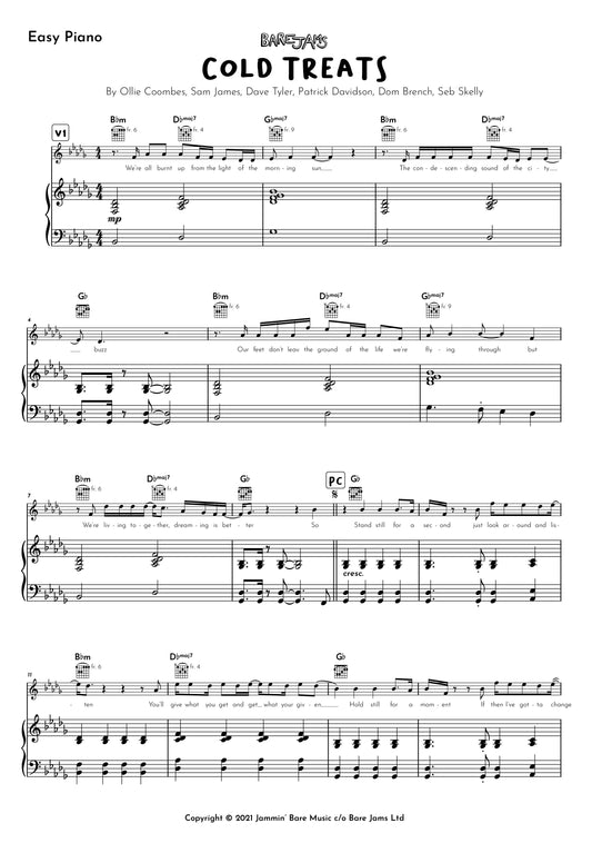 Cold Treats Piano Sheet Music