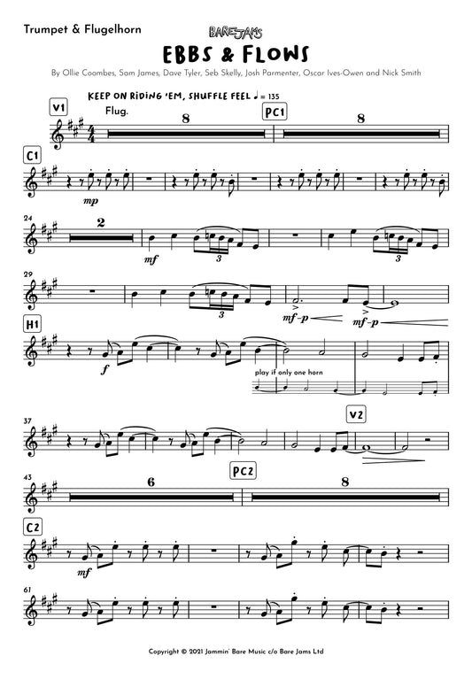 Ebbs & Flows Trumpet/Flugel Horn Sheet Music