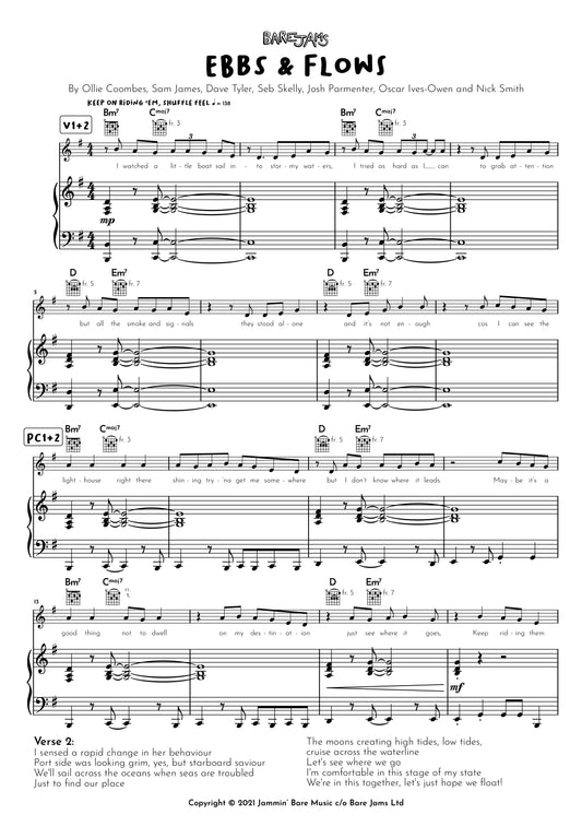 Ebbs & Flows Piano Sheet Music