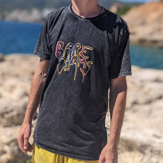 Bare Jams Multi-coloured Melted Logo Acid Wash T-Shirt